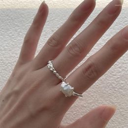 Cluster Ringen Silvology Echt 925 Sterling Zilver Natuurlijke Barokke Parel Voor Vrouwen Onregelmatig Origineel Ontwerp Unieke Fijne Sieraden