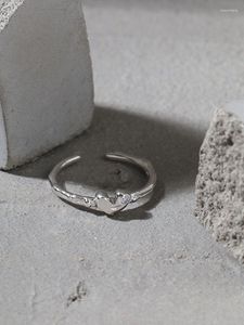Cluster ringen eenvoudig hart vorm ontwerp zirkonia gouden teen ring cadeaus voor vrouwen trendy leuke bruiloft 2022 trend fijne sieraden 925 sterling zilver