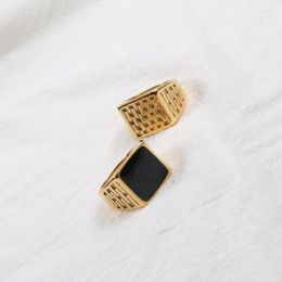 Cluster Anneaux en acier inoxydable Géométrique Ringue Cool Style Gold Cadeaux Fors Femmes Bohemian coréen Steampunk Accessoires Bijoux