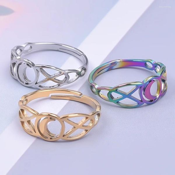 Cluster anneaux en acier inoxydable anneau de bijoux masculin