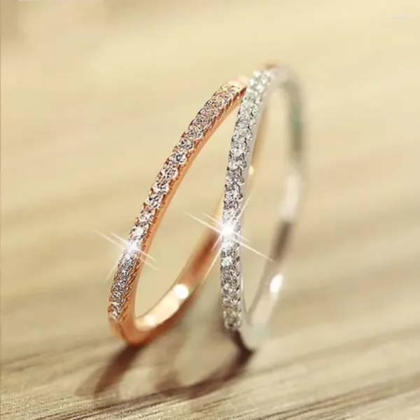 CLUSTER RINGS DÉCLARATION FEMME RING 925 Sterling Silver Pave Zircon CZ Engagement Maridal Band for Women Bridal Party Jewelry Gift