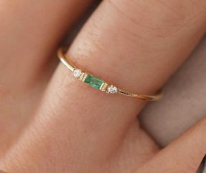 Anneaux de cluster minces anneaux d'empilement délicat pour les femmes élégant mini 3 couleurs zircon minuscule éternité empiling ringard mode bijoux7257173