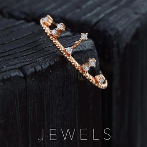 Cluster Ringen TJ2024 No.0063 Pure 18K Gouden Sieraden Natuur Witte Diamanten Edelstenen Vrouwelijke Voor Vrouwen Fijne Ring