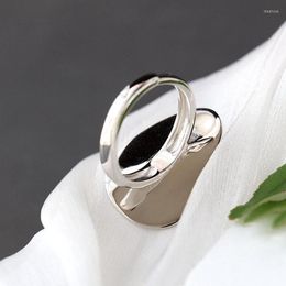 Cluster ringen trendy persoonlijkheid ingelegde natuurlijke zoetwaterparel 925 sterling zilveren ring