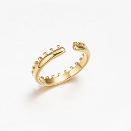 Cluster ringen trendy roestvrijstalen ring sieraden waterdichte metalen kralen opening vingerzakken giet femme voor vrouwen bruiloft cadeau 2022cluster