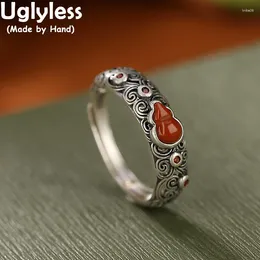 Cluster anneaux laid sans ethnique rétro femme agate jasper thaï argent vignes filigreed ring china j bijoux 925 bijoux