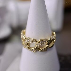 Cluster Ringen UNICE Diamanten Ketting Echte 18K Originele Geel Gouden Sieraden AU750 Voor Vrouwen Party Gift Ins Blogger Mode Dame