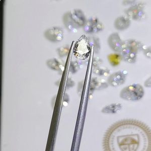 Bagues de grappe VANTJ diamant naturel pierre précieuse en vrac coupe poire couleur FG bon pour la vente en gros de bijoux fins