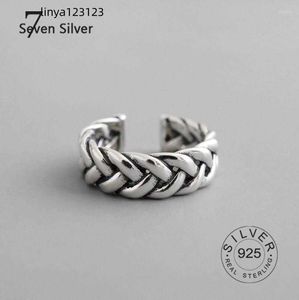 Cluster Ringen Vintage 925 Sterling Zilveren Ketting Voor Vrouwen Bruiloft Trendy Fijne Sieraden Verstelbare Antieke Anillos Leuk Cadeau