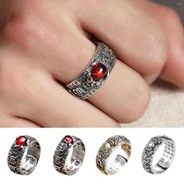 Anillos de racimo, amuletos de anillo Feng Shui originales Vintage para buena suerte y protección, riqueza, joyería de sapo dorado para hombres y mujeres