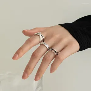 Cluster Ringen Vintage Romeinse Cijfers Ring Set Voor Vrouwen Holle Hip Hop Knuckle Wijsvinger Kruis Minimalistische Partij Sieraden Geschenken 2024