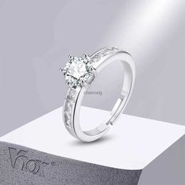 Anillos de racimo Vnox Bling Cubic Zirconia Anillos de compromiso para mujer Lujo CZ Piedra Amor Promesa Anillo de boda Regalos de cumpleaños del día de San Valentín YQ240109