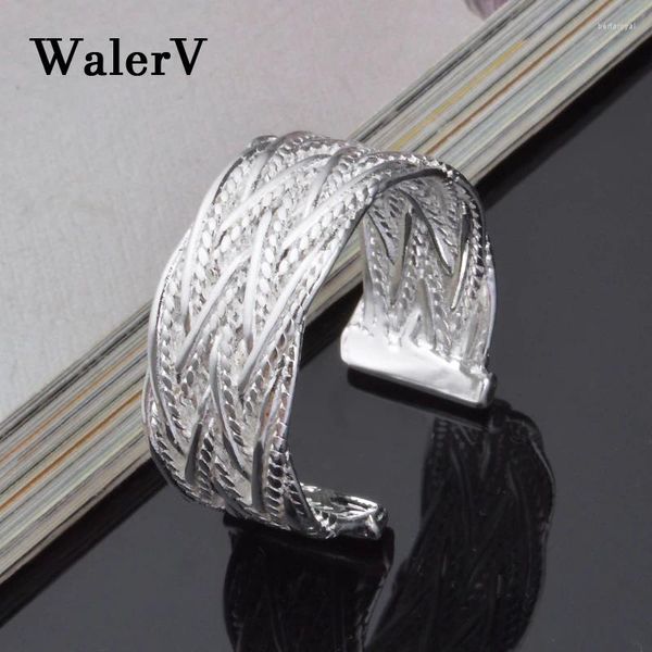 Anillos de clúster Ring Walerv For Women Fashion Classic Jewelry Simple Irregular Cross Stripes Open Wedding Fingers regalo