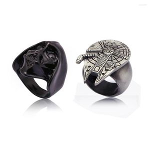 Cluster anneaux Star Star Classic Jedi Symbole Metal Alloy Figure Figure Figure Bijoux Punk For Women Men Gifts Taille 9