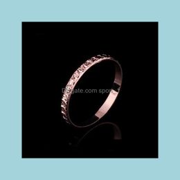 Bagues de cluster Bijoux de mariage Marque Design 18K Rose Gold Drop Livraison 2021 Sport1 Dh8Qe