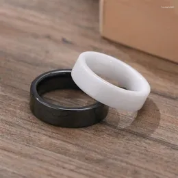 Cluster Ringen Witte Keramische Ring Bruiloft Verloving Voor Vrouwen Mannen Mode Klassieke Sieraden Groothandel Drop