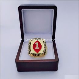 Cluster Ringen Groothandel 1994 Championship Ring Mode Geschenken van fans en vrienden Leren tas Onderdelen Accessoires Drop Delivery Jewelr Dhduf