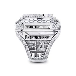 Cluster Ringen Groothandel 2021 Championship Ring Bucks Mode Geschenken van fans en vrienden Leren tas Onderdelen Accessoires Drop Deli Dhv1M