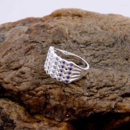 Clusterringen groothandel verzilverde ring 925 mode sieraden 925sterling-silver pnkueaWh