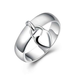Cluster ringen groothandel vrouwen 925 Sterling zilver schattig mooie Valentine Gift Jewelry Romantic Heart Wedding Gifts H240504