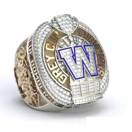 Cluster Ringen Winnipeg Blue 2021 Bombers Cfl Grey Cup Team Champions Championship Ring Met Houten Doos Souvenir Mannen Fan Gift 2023 Wh Dheku