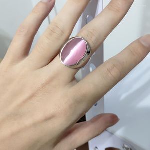 Cluster Ringen Vrouw 2023 Hoge Hoeveelheid Grote Roze Stenen Ring Bruiloft Zoete Romantische Mode Europese Voor Vrouwen Sieraden Groothandel