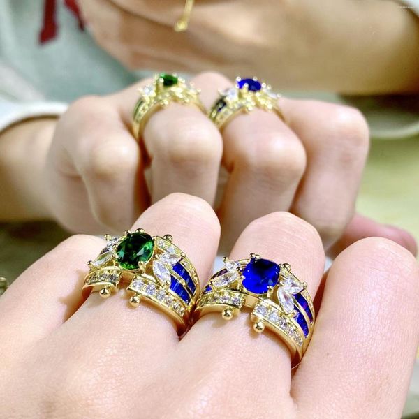 Anillos de racimo Mujeres Lady Grils Bee Diamond Ring Retro Luxury Fine Jewelry 925 Sterling Silver Wedding Party