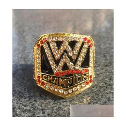 Cluster Ringen Worstelen Federatie Hall Of Fame Kampioenschap Ring Met Houten Display Box Souvenir Mannen Fan Gift Groothandel Drop Drop De Dhgf4