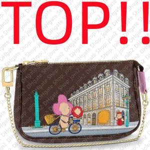 Koppelingszak top.M81760 Mini Pochette Designer Handtas Purse Cross Body Schouderschouder envelop Tote Hobo Baguette Satchel Bag