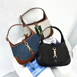 Marmont Cleo 1961 Onderarm Tote Tassen Dameshoenkoppeling Echt leer met schouderband Luxe ontwerper Classic Fashion Crossbody Messenger Handtas Denim Bag