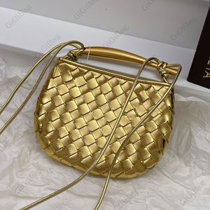 Pochette Mini sac bandoulière sac à main poignée en métal classique tissage mode sacs à bandoulière boucle magnétique femmes sacs à main en cuir véritable