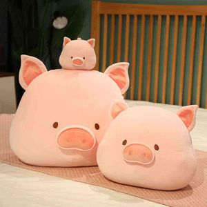 CM Mooie Fat Round Pig Plush Toys Gevulde schattige dieren poppen Baby Piggy Kids Sussen kussen voor meisjes Verjaardag Kerstcadeau J220704