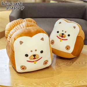 Cm Drôle Nourriture Toast Chien Câlin Entièrement Rempli Pain Oreiller Dormir Traversin Cadeau Créatif Pour Enfants Enfants J220704