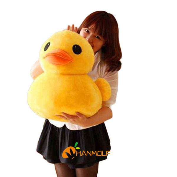 Cm géant jaune canard câlins poupée douce simulé canards en gros peluche enfants cadeau de noël J220704