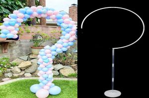 CM Round Circle Balloon Stand columna With Arch Bedding Decoration Fiesta de cumpleaños Baby Shower3951016