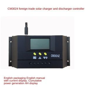 CM3024Z PWM régulateur solaire intelligent régulateur de Charge régulateur affichage LCD panneau solaire générateur tension courant 12 V/24 V Auto 30A