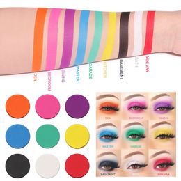 Cmaadu 9 kleuren matte shimmer oogschaduw palet waterdicht glitter diamond pigment markeerstift oog schaduw poeder make-up 50 sets / partij DJL gratis