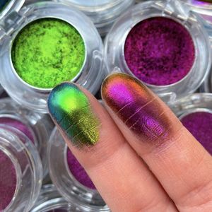 Chameleon Waterproof Licht Veranderende Glitter Oogschaduw Palet van Schaduwen Shimmer Bling Diamond Metallic Matte Oogschaduw