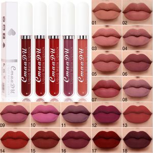 Cmaadu Matte Liquide Brillant À Lèvres 18 Couleurs Rouge À Lèvres Fond De Teint Maquillage Coupe Antiadhésive Lipgloss Maquillage Longue Durée 18SCC