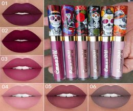 CMAADU MATTE VLOEDEN LIPSTIKS LIP Gloss Waterdicht en langdurige schedel Tupe Lipsticks Lip Make -up lipstick 6 kleuren1985374