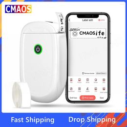 Cmaos L11 draagbare printer Label Maker Bluetooth miniprinters met stickers Papieren kantoren Thuis