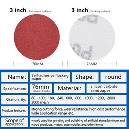 CMCP Sanding Disc Set 1inch-5inch Round Abrasive Dry Sartpaper voor polijstreiniger gereedschap Sanding Paper 25-302PCS