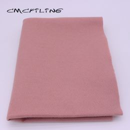 Cmcyiling no tejido/ coreano rosa tela de fieltro suave para muñecas de costura de bricolaje de aguja/ manualidades/ juguetes/ tela de poliéster 45cmx110cm