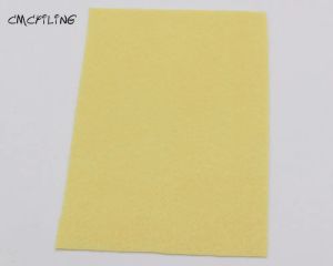 Cmcyiling Yellow Series 1 mm sábanas de fieltro duro Craft para artesanías de bricolaje de bricolaje, artesanías de costura de álbum de recortes Hometextile A4