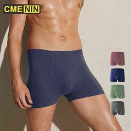 CMENIN Boxer sans couture hommes sous-vêtements troncs confortable Cueca culotte masculine Lingeire Gay hommes caleçons Boxer-Shorts CM013 G220419