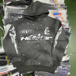 CN36 Sweats à capuche pour femmes Sweats Helstar High High Street Imprimé Brossed Mens et Sports Oversized