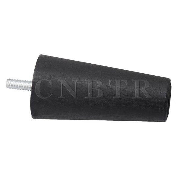 CNBTR 4x Round Cusened Black Plastic Meubles Money pour canapé 120x60x38mm