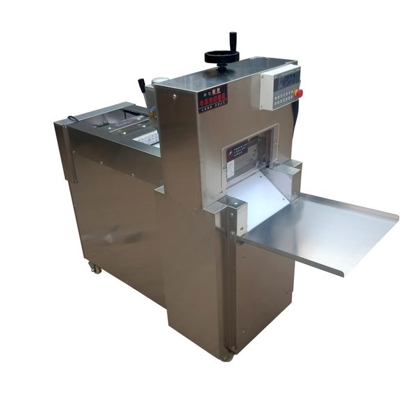 Cortadora de carne totalmente automática CNC, cortadora de jamón, máquina cortadora de carne congelada, máquina cortadora de rollos de carne y cordero, máquina cortadora de carne