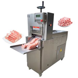CNC Hot Vente Lamb Slicer entièrement automatique 4 rouleau de bœuf Mutton Roll Slicing Machine 110V 220V
