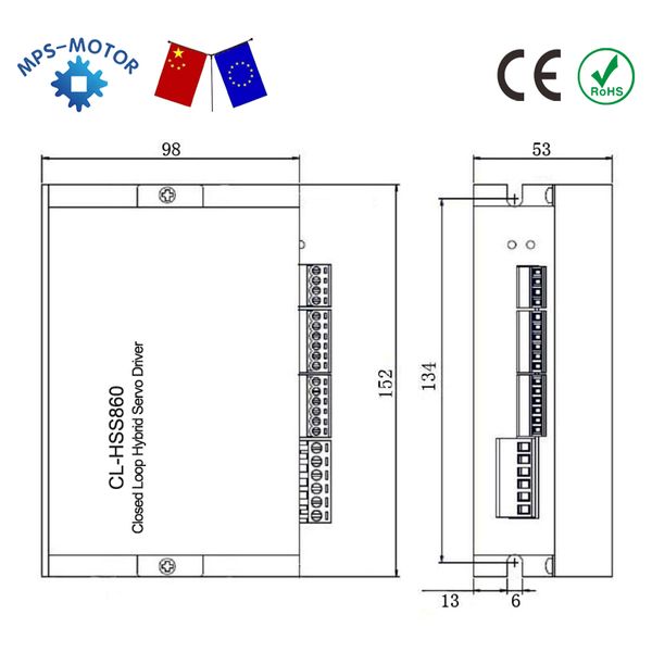 Kit CNC 4 axe NEMA 34 86 mm 12n Motteur pas à pas en boucle fermée + Conducteur CL-HSS860 + 400W Alimentation Power + Mach3 Board